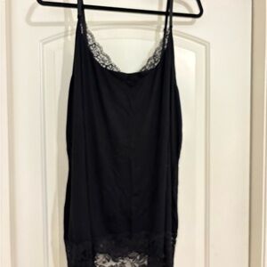 Lane Bryant Black Lace Trim Camisole